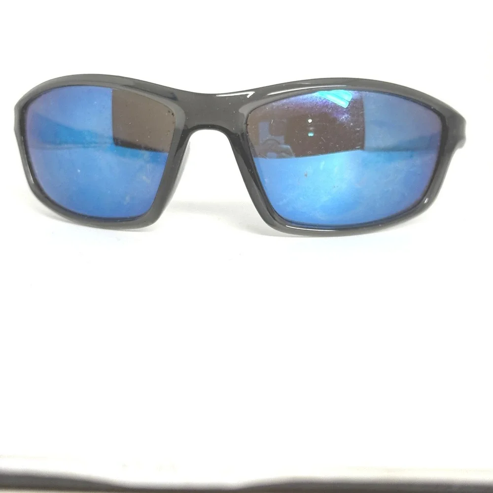 X-Loop 8X2676-CLR-MIX‎ Cat.3 Sport Sunglasses Black Blue Mirror Lens Mens Wrap